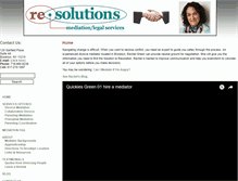 Tablet Screenshot of mediate2resolution.com